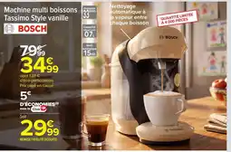 Carrefour Bosch Machine multi boissons Tassimo Style vanille offre