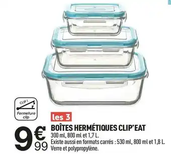 Centrakor Boîtes hermétiques clip’eat offre