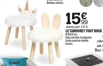 Centrakor Le tabouret tout doux offre