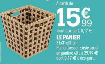 Centrakor Le panier offre
