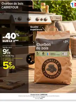 Carrefour Market Charbon de bois CARREFOUR offre