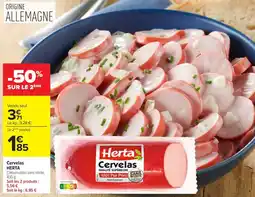 Carrefour Market Herta Cervelas offre