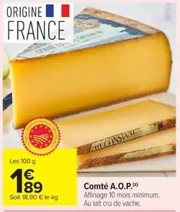 Carrefour Market Comté A.O.P. offre