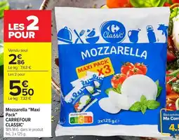 Carrefour Market Carrefour Classic Mozzarella offre