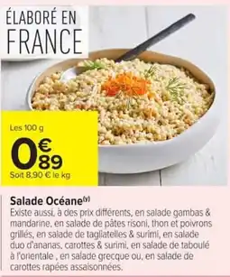Carrefour Market Salade Océane offre