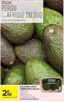 Carrefour Market Avocats offre