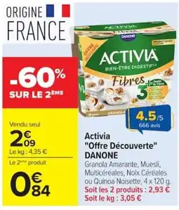 Carrefour Market ACTIVIA Bien-être Digestif offre