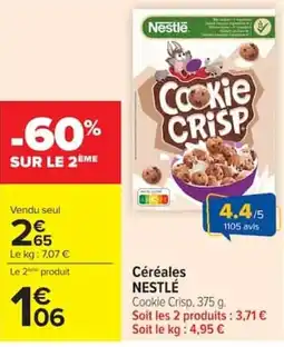 Carrefour Market Nestlé Cookie Crisp offre