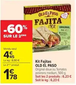 Carrefour Market OLD EL PASO Kit Fajitas offre