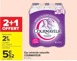 Carrefour Market Courmayeur Eau minérale naturelle offre