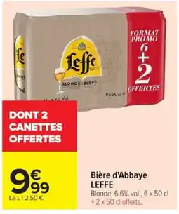 Carrefour Market LEFFE Bière d'Abbaye offre