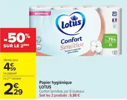 Carrefour Market LOTUS Papier hygiénique offre