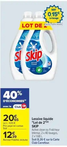 Carrefour Market SKIP Lessive liquide offre