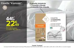 Carrefour Market Couette "4 saisons" offre