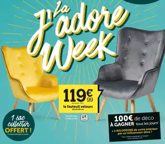 Le fauteuil velours