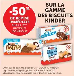 Super U Kinder Biscuits offre