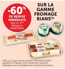 Super U Rians fromage offre