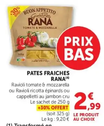 Super U RANA PATES FRAICHES offre