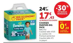 Super U Pampers Baby Dry offre