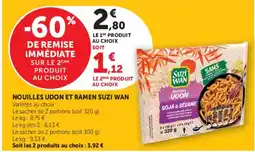 Super U SUZI WAN Nouilles UDON offre
