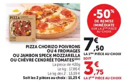 Super U PIZZA CHORIZO offre