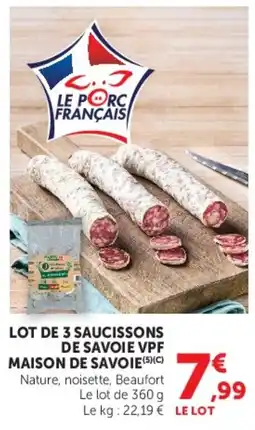 Super U MAISON DE SAVOIE offre