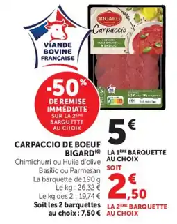 Super U BIGARD Carpaccio offre