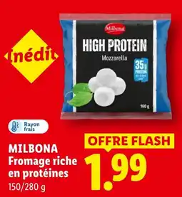 Lidl Milbona Fromage riche en protéines offre