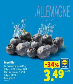 Lidl Myrtille offre