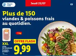 Lidl L'ÉTAL DU VOLAILLER Escalopes de dinde offre