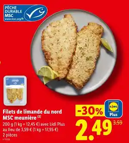 Lidl MSC Filets de limande du nord offre