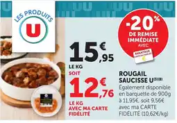 Maximarché Rougail Saucisse U offre