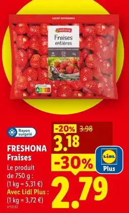 Lidl Freshona Fraises offre