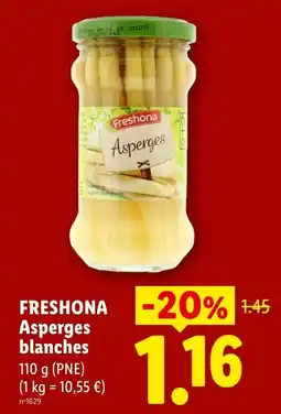 Lidl Freshona Asperges blanches offre