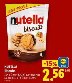 Lidl Nutella Biscuits offre