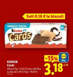 Lidl Kinder Cards offre