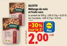 Lidl ALESTO Mélange de noix et fruits secs offre