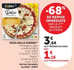 Bi1 Sodebo Pizza Dolce offre