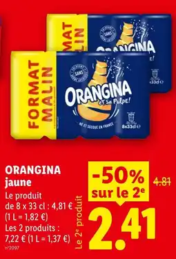 Lidl ORANGINA jaune offre