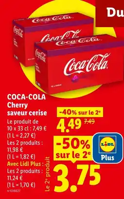 Lidl Coca-Cola Cherry offre