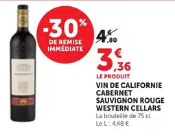 Maximarché WESTERN CELLARS CABERNET SAUVIGNON ROUGE offre