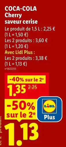 Lidl Coca-Cola Cherry offre