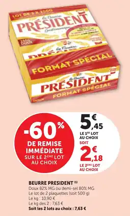 Bi1 Président Beurre offre