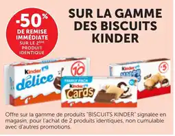 Maximarché Kinder Biscuits offre