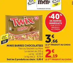 Maximarché Twix minis offre