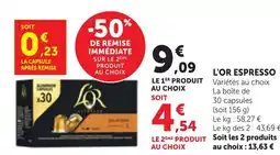 Maximarché L'or espresso offre
