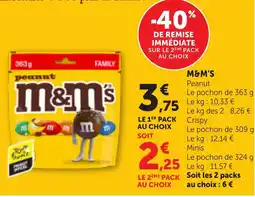 Maximarché M&M'S Peanut offre