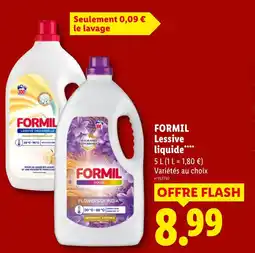 Lidl FORMIL Lessive liquide offre