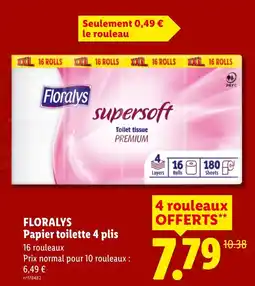 Lidl Floralys papier toilette 4 plis offre