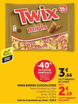 Bi1 Twix minis offre
